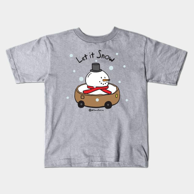 Donut Car - Let it Snow Kids T-Shirt by donutcarco